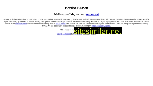 berthabrown.com.au alternative sites