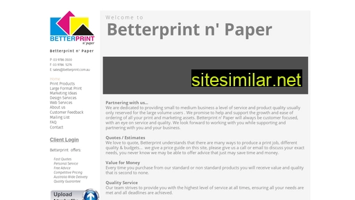 Betterprint similar sites