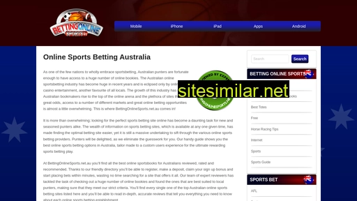bettingonlinesports.net.au alternative sites