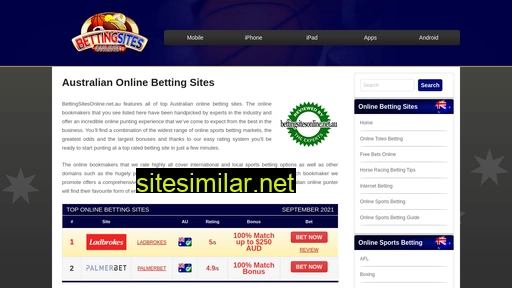 bettingsitesonline.net.au alternative sites