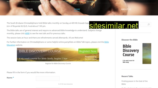 bibletalk.com.au alternative sites