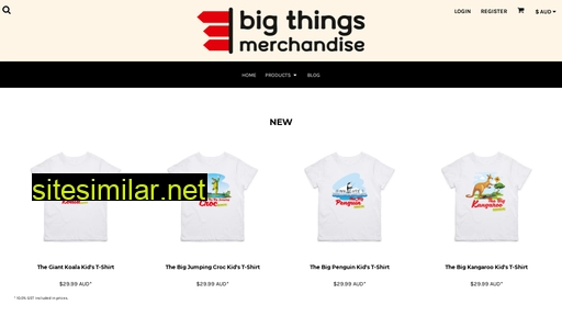 bigthingsmerchandise.com.au alternative sites