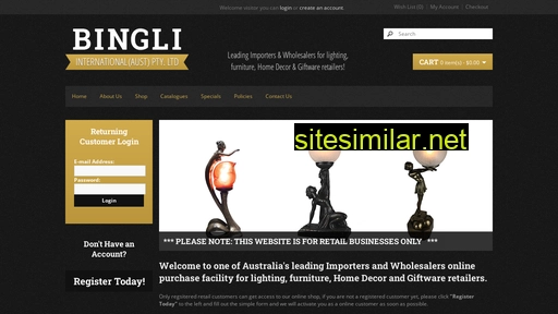 bingliinternational.com.au alternative sites