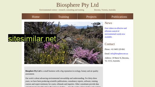 biosphere.net.au alternative sites