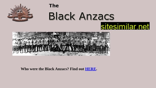 Blackanzacs similar sites