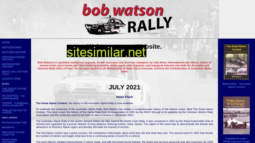 bobwatsonrally.com.au alternative sites