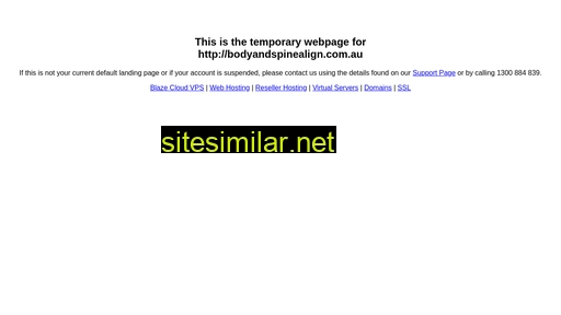 bodyandspinealign.com.au alternative sites