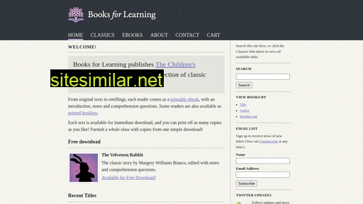 Booksforlearning similar sites