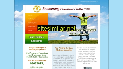 Boomerangpromotionalprinting similar sites