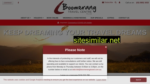 boomerangtravel.com.au alternative sites