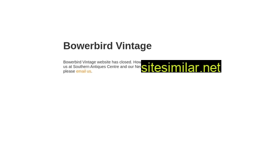 bowerbirdvintage.com.au alternative sites