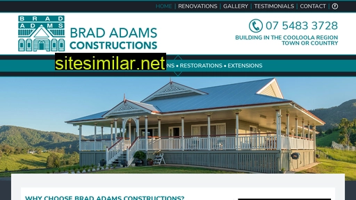bradadamsconstructions.com.au alternative sites