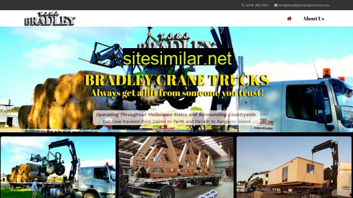 bradleycranetrucks.com.au alternative sites
