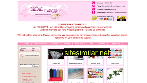 bridalglamour.com.au alternative sites
