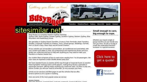 busybuses.com.au alternative sites