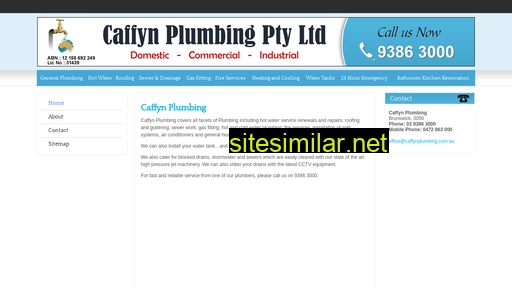 caffynplumbing.com.au alternative sites