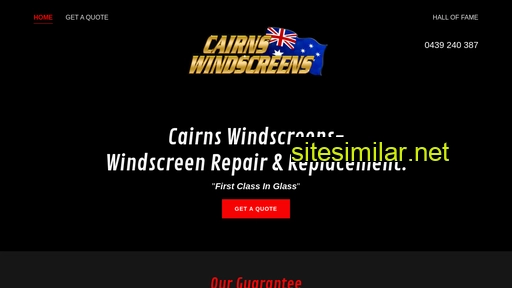 Cairnswindscreens similar sites