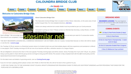 caloundrabridgeclub.com.au alternative sites