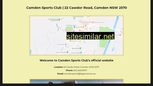 camdensportsclub.com.au alternative sites