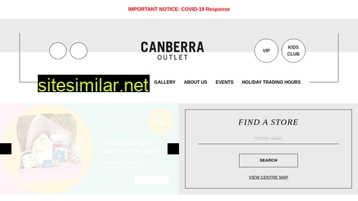 Canberraoutletcentre similar sites