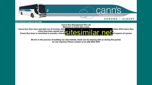 cannsbuslines.com.au alternative sites