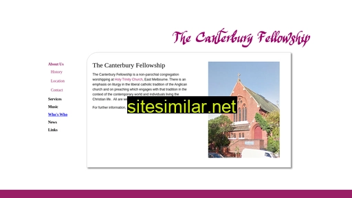 canterburyfellowship.org.au alternative sites
