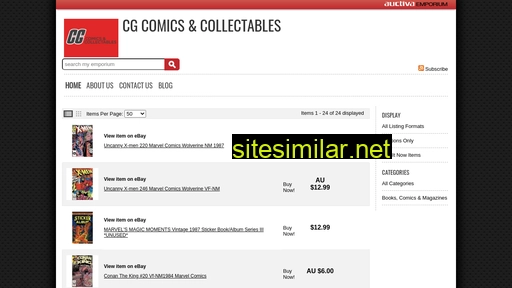 cgcomicsandcollectables.com.au alternative sites