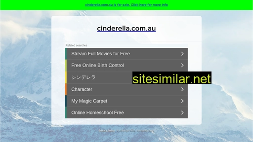 cinderella.com.au alternative sites
