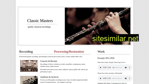 classicmasters.com.au alternative sites