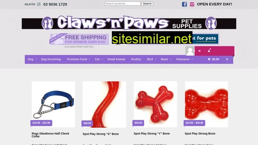 clawsnpaws.com.au alternative sites