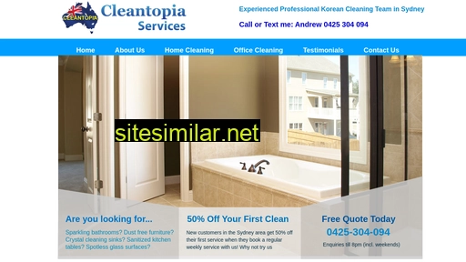 cleantopiaservices.com.au alternative sites
