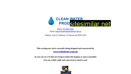 cleanwaterproducts.com.au alternative sites