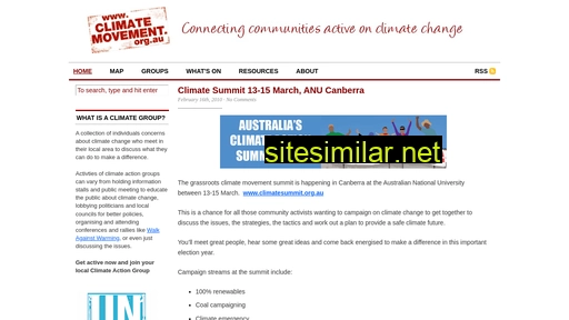 climatemovement.org.au alternative sites