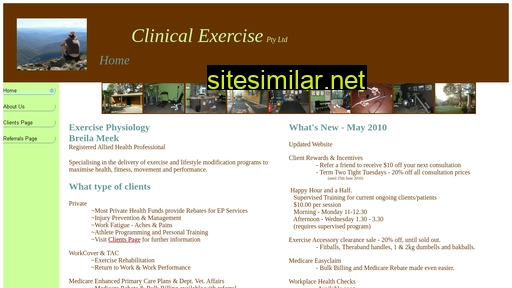 clinicalexercise.com.au alternative sites