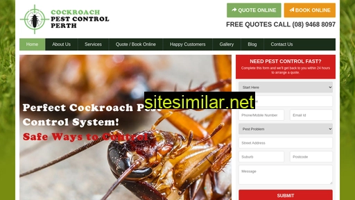 Cockroachtreatmentperth similar sites