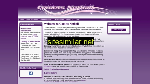 cometsnetball.com.au alternative sites