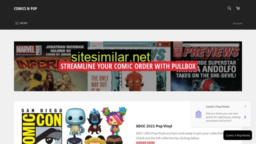 Comicsnpop similar sites
