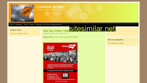 commonaction.org.au alternative sites