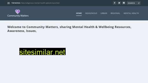 communitymatters.net.au alternative sites