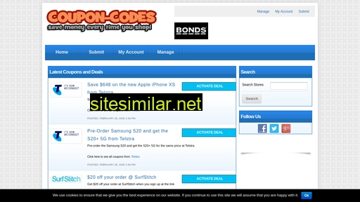 coupon-codes.com.au alternative sites