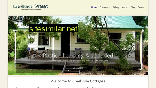 creeksidecottages.com.au alternative sites