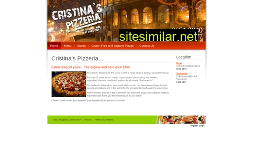 cristinaspizzeria.com.au alternative sites