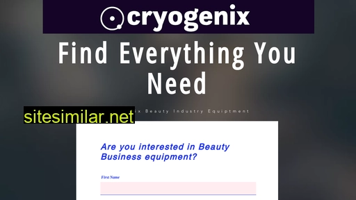 cryogenix.com.au alternative sites