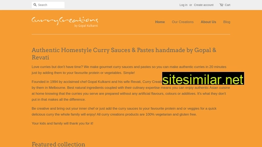 currycreations.com.au alternative sites