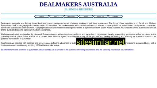 Dealmakersaustralia similar sites