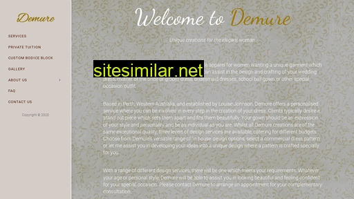 demuredesigns.com.au alternative sites