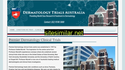 Dermatologytrialsaustralia similar sites