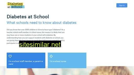 diabetesatschool.com.au alternative sites
