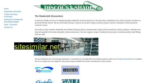 discountshade.com.au alternative sites