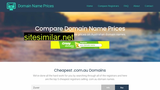 domainnameprices.com.au alternative sites